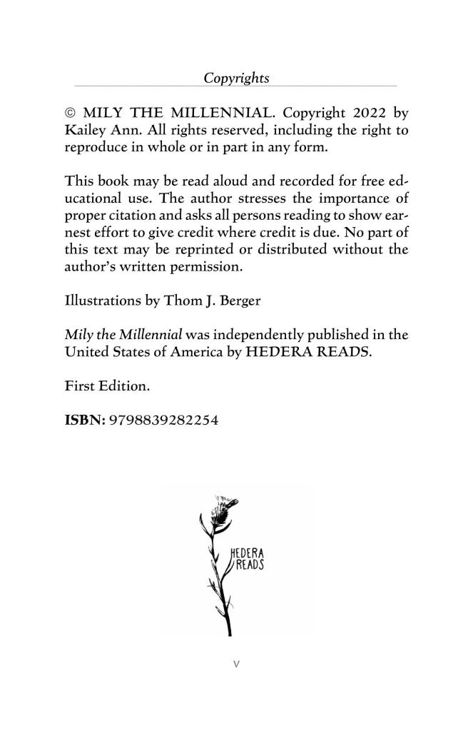 © Mily the Millennial: A Tall Tale
@bykaileyann